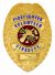 VOLUNTEER FIREFIGHTER GOLD SHIELD BADGE