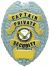 CAPTAIN PRIVATE SECURITY GOLD ON SILVER SHIELD BADGE