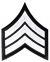 WHITE/BLACK SERGEANT CHEVRON