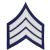 WHITE/NAVY BLUE SGT CHEVRON