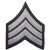 SILVER/BLACK SGT CHEVRON