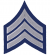 SILVER/NAVY BLUE SGT CHEVRON