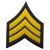 GOLD/BLACK SERGEANT CHEVRON