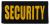 SECURITY REFLECTIVE GOLD CHEST EMBLEM