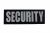 SECURITY BACK W/SILVER REFLECTIVE EMBLEM