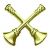 FIRST CLASS FIRE BUGLE CAPTAIN INSIGNIA (PAIR)