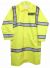 SILKSCREEN SECURITY HIGH VISIBILITY RAINCOAT WITH REFLECTIVE STRIPES