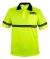 First Class Security High Visibility Polo Shirt with Reflective Hash Stripe