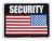 SECURITY AMERICAN FLAG PATCH - RIGHT SIDE