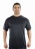 100% POLYESTER BLACK T-SHIRT