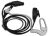 SURVEILLANCE EARPHONE W/ LAPEL MICS(FITS ICOM MULTI PIN S4 CONNECTOR RADIOS)
